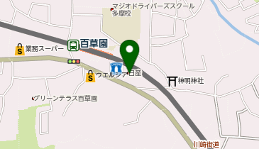 日産東京百草園駅前店の地図画像
