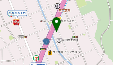 日産東京池上店の地図画像