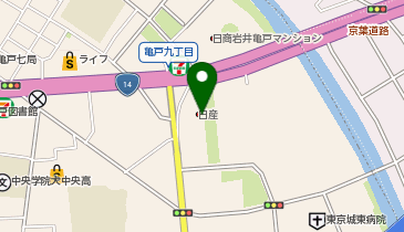 日産東京亀戸店の地図画像