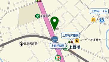 日産東京上野毛店の地図画像