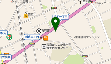 日産東京葛飾金町店の地図画像