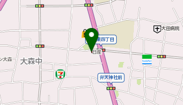 日産東京大森中店の地図画像