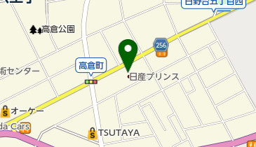 日産プリンス西東京八王子高倉店の地図画像