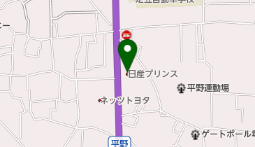 日産プリンス東京足立店の地図画像