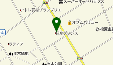 日産プリンス西東京羽村産業通り店の地図画像