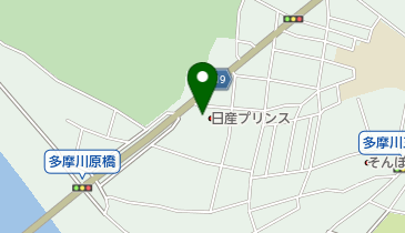 日産プリンス西東京調布多摩川店の地図画像