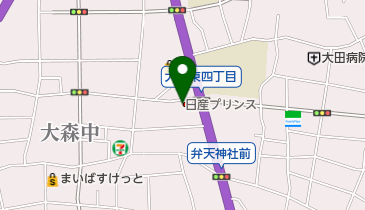 日産プリンス東京大森店の地図画像