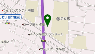 日産プリンス東京千住店の地図画像