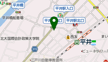 上村モータース平井店の地図画像