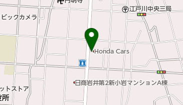 Honda Cars東京江戸川店の地図画像