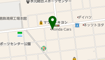 Honda Cars東京水元店の地図画像