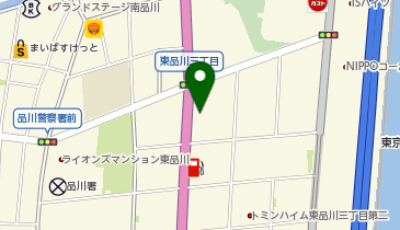 南関東ふそう品川支店の地図画像