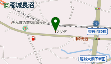 関東マツダ稲城店の地図画像