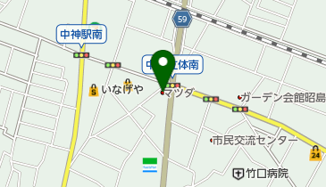 関東マツダ昭島中神店の地図画像