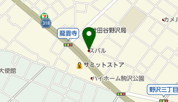 東京スバル環七野沢店の地図画像