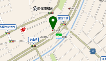 スズキ自販南東京スズキアリーナ多摩の地図画像