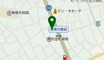 スズキ自販東京スズキアリーナ杉並方南の地図画像