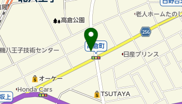 YSP八王子の地図画像