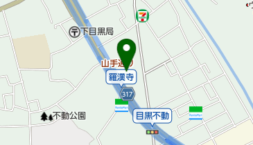 ジープ目黒の地図画像