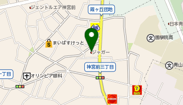 ジャガー青山の地図画像