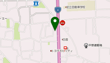 ポルシェセンター足立の地図画像