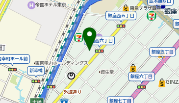 Audi City銀座の地図画像