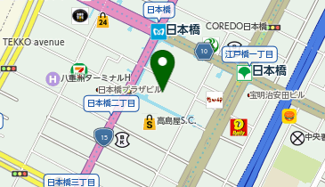 Audi City日本橋の地図画像