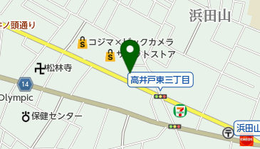 東日本三菱自動車販売高井戸店の地図画像