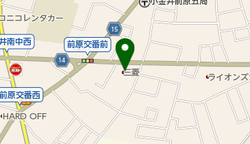 東日本三菱自動車販売小金井店の地図画像