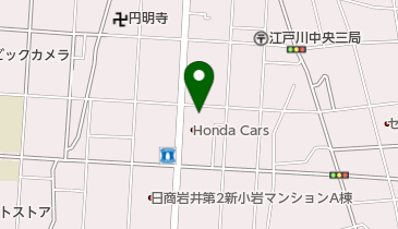 東日本三菱自動車販売江戸川店の地図画像