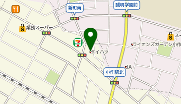 ダイハツ東京販売小作店の地図画像