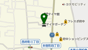 タイヤガーデンポノの地図画像