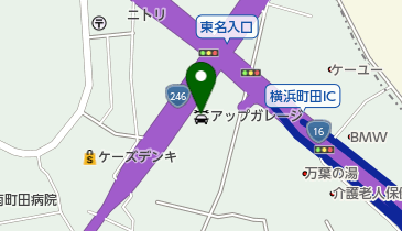 アップガレージホイールズ横浜町田総本店の地図画像