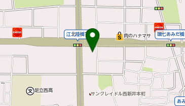 イエローハット西新井店の地図画像