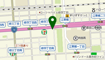 トヨタモビリティサービス錦糸町店の地図画像