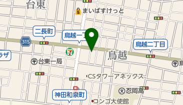 トヨタモビリティサービス浅草橋店の地図画像