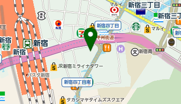 トヨタモビリティサービス新宿三丁目駅前店の地図画像