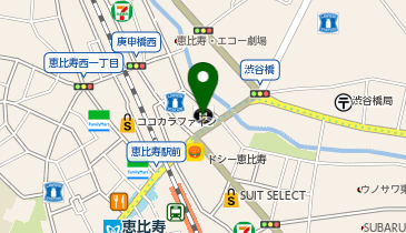 日進レンタカー恵比寿営業所の地図画像