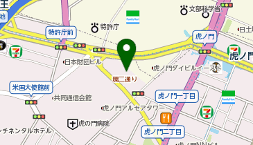 日産レンタカー虎ノ門店の地図画像