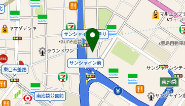 日産レンタカー池袋駅東口店の地図画像