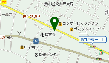 杉並モータースの地図画像