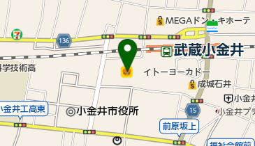 銀だこイトーヨーカドー武蔵小金井店の地図画像