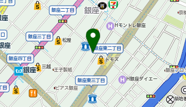 天丼てんや銀座店の地図画像
