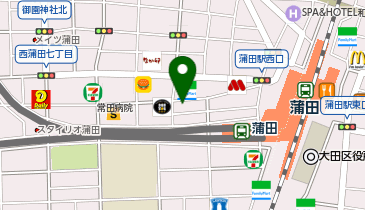 天丼てんや蒲田店の地図画像