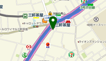 天丼てんや三軒茶屋店の地図画像