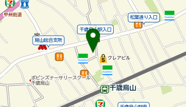 天丼てんや千歳烏山店の地図画像