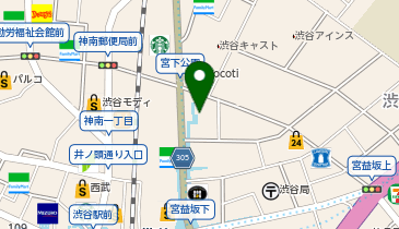 天丼てんや渋谷地下鉄ビル店の地図画像