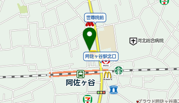 天丼てんや阿佐ヶ谷店の地図画像