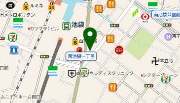 天丼てんや南池袋店の地図画像