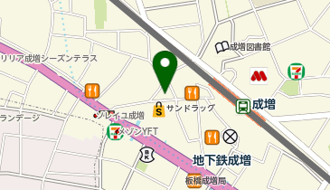 天丼てんや成増店の地図画像